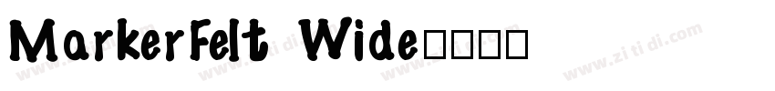 MarkerFelt Wide字体转换